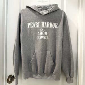 Glidan Gray Pearl Harbor EST 1908 Hawaii Hoodie in Very Good Condition Size S